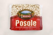 A package of uncooked Posole