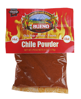 A package of New Mexico Hot Red Chile Powder