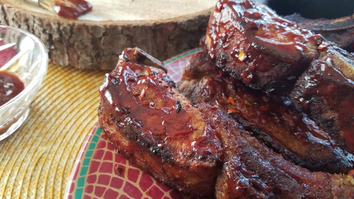 New Mexico Style Red Chile Ribs , Ribs1x