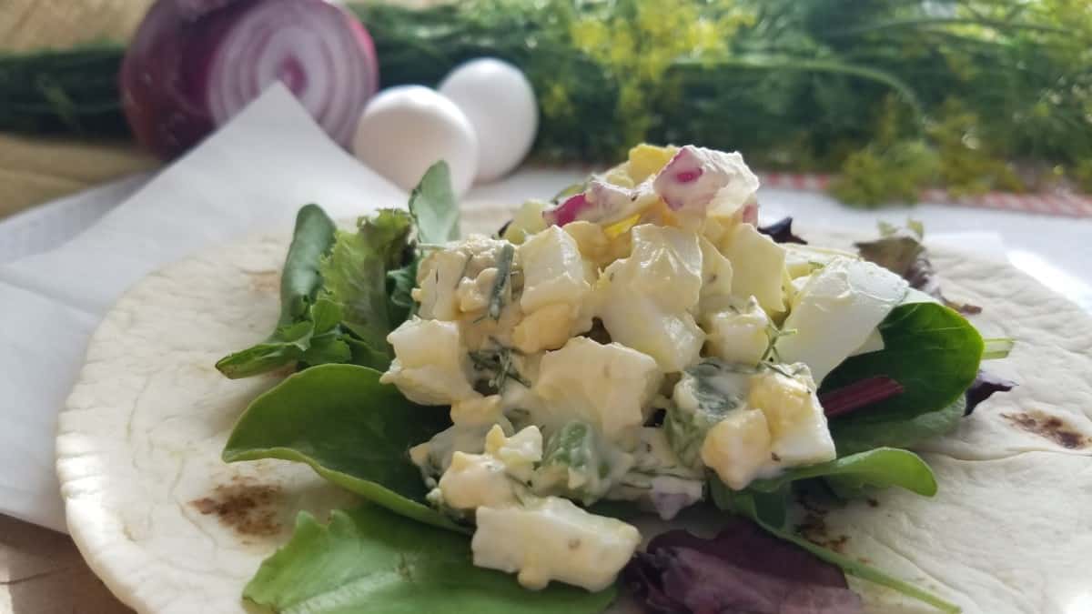 New Mexican Egg Salad Wrap