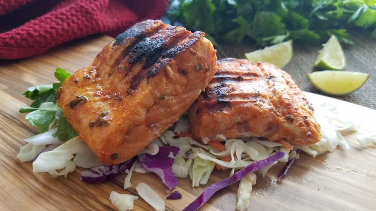 Red Chile Grilled Salmon