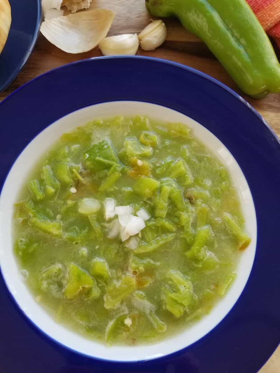 Traditional Green Chile Sauce from Package
