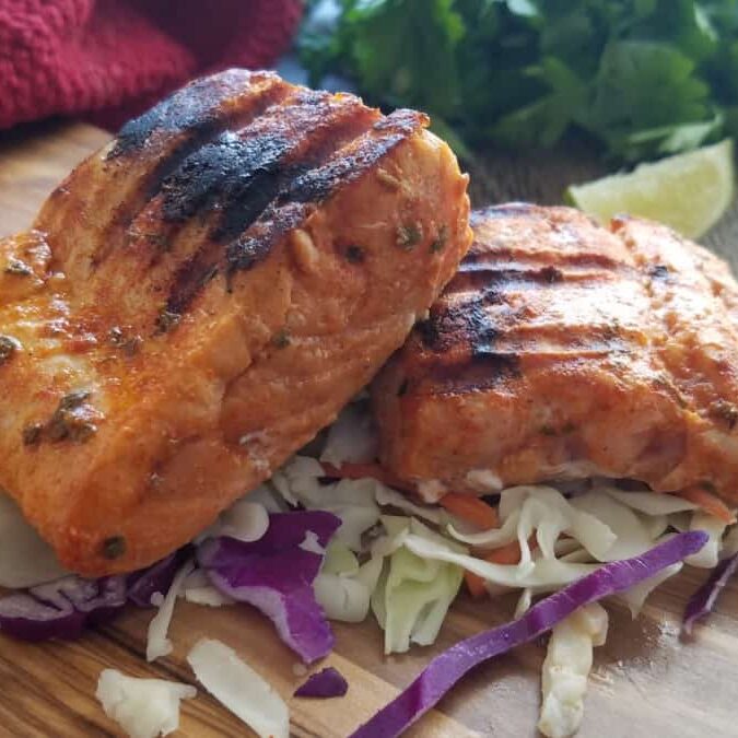 Red Chile Grilled Salmon
