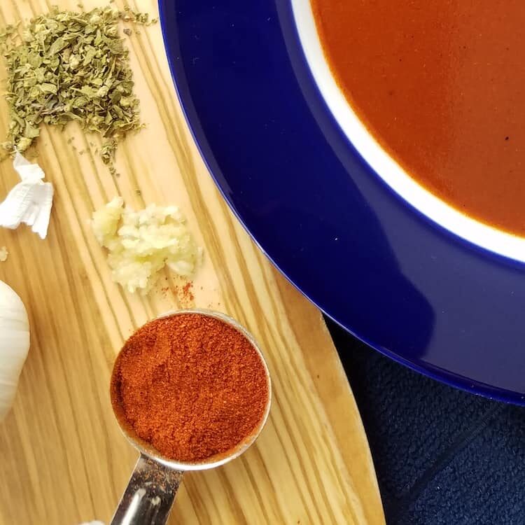 Red chile Sauce from Powder