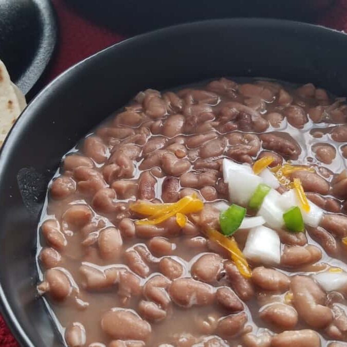 Slow Cooked Smokey Pinto Beans, Beans